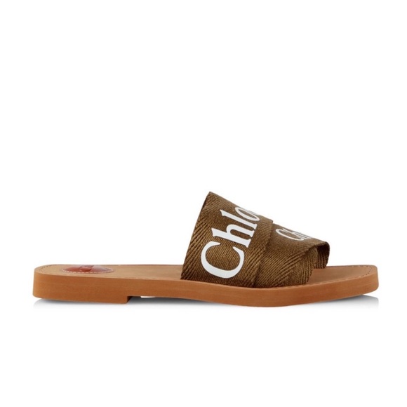 Chloé Woody Linen Slides - Picture 6 of 6
